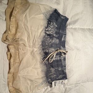 Hard Tail Gray and White Shorts